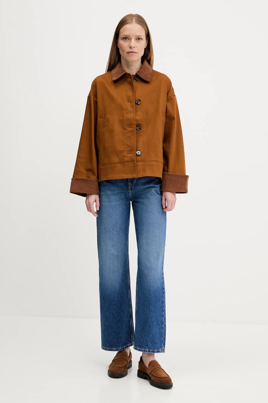 Куртка Barbour ABBEY цвет коричневый демисезонная LCA0362