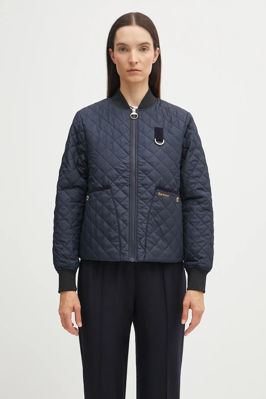 Bunda Barbour REYNA tmavomodrá barva, přechodná, LQU1826