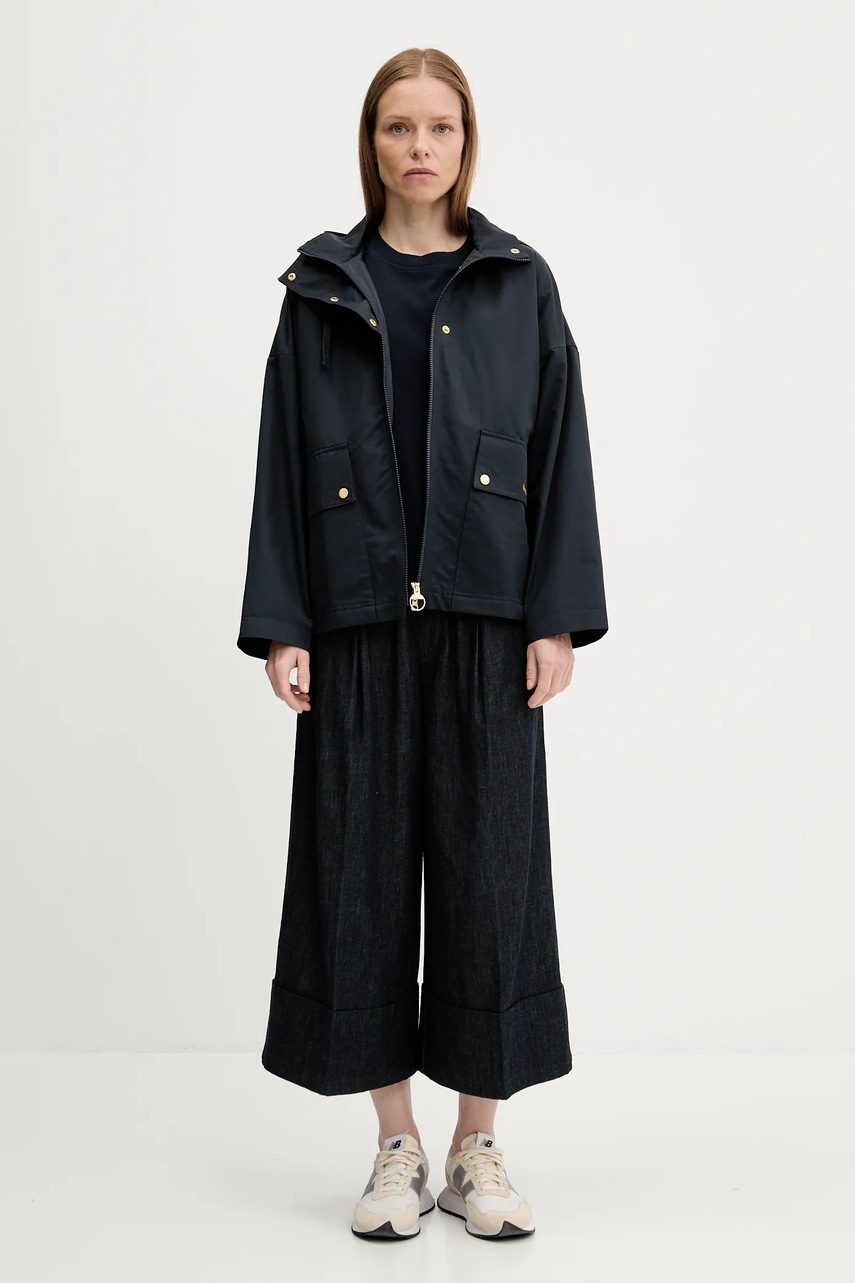 Куртка Barbour CECILE цвет синий демисезонная oversize LSP0240