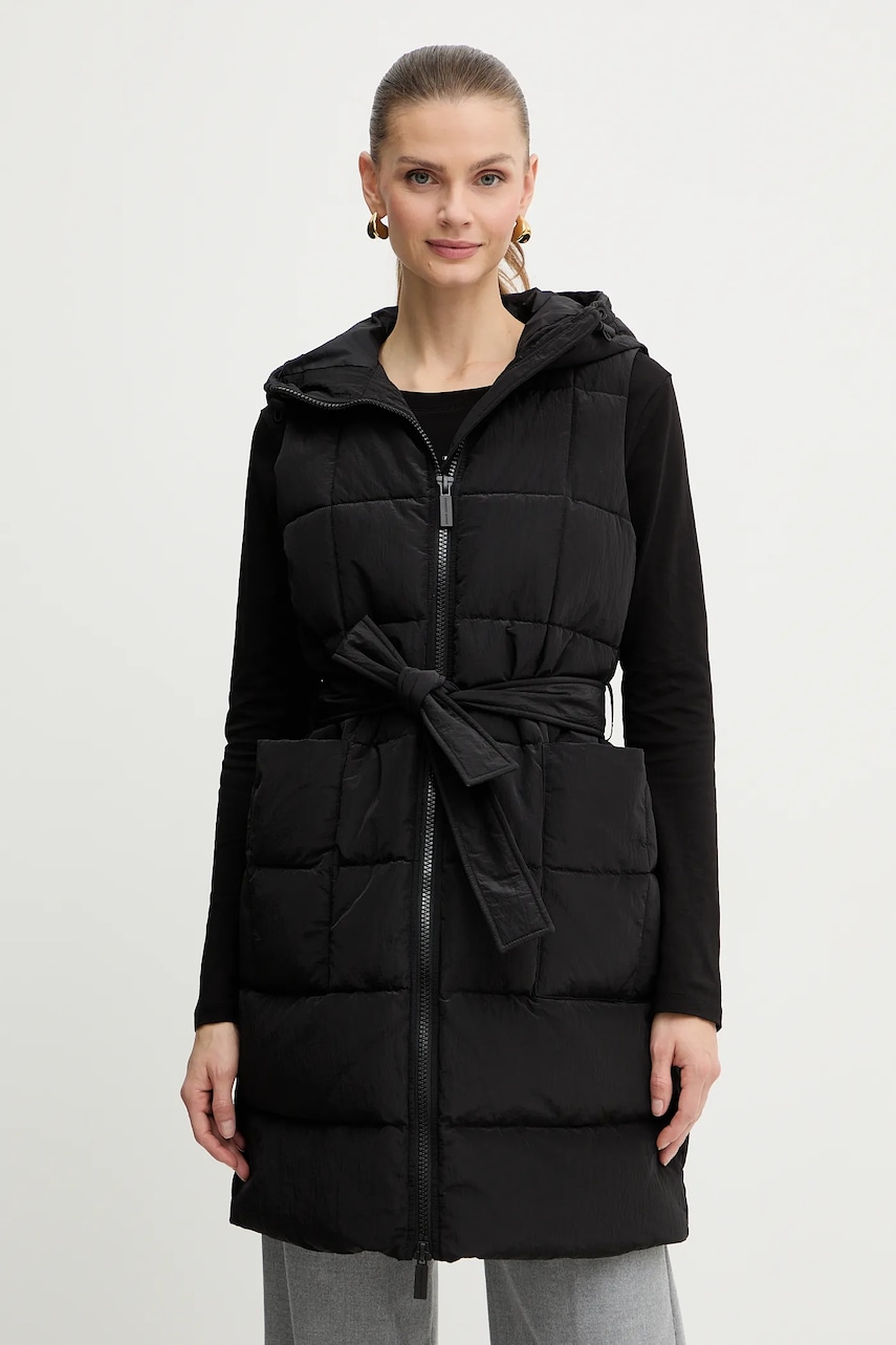 Armani Exchange vestă culoarea negru, de iarnă, XW000651 AF16207