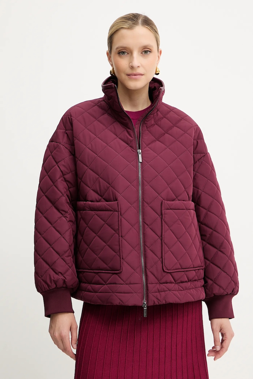 Armani Exchange geacă culoarea bordo, de tranziție, oversize, XW000683 AF16200