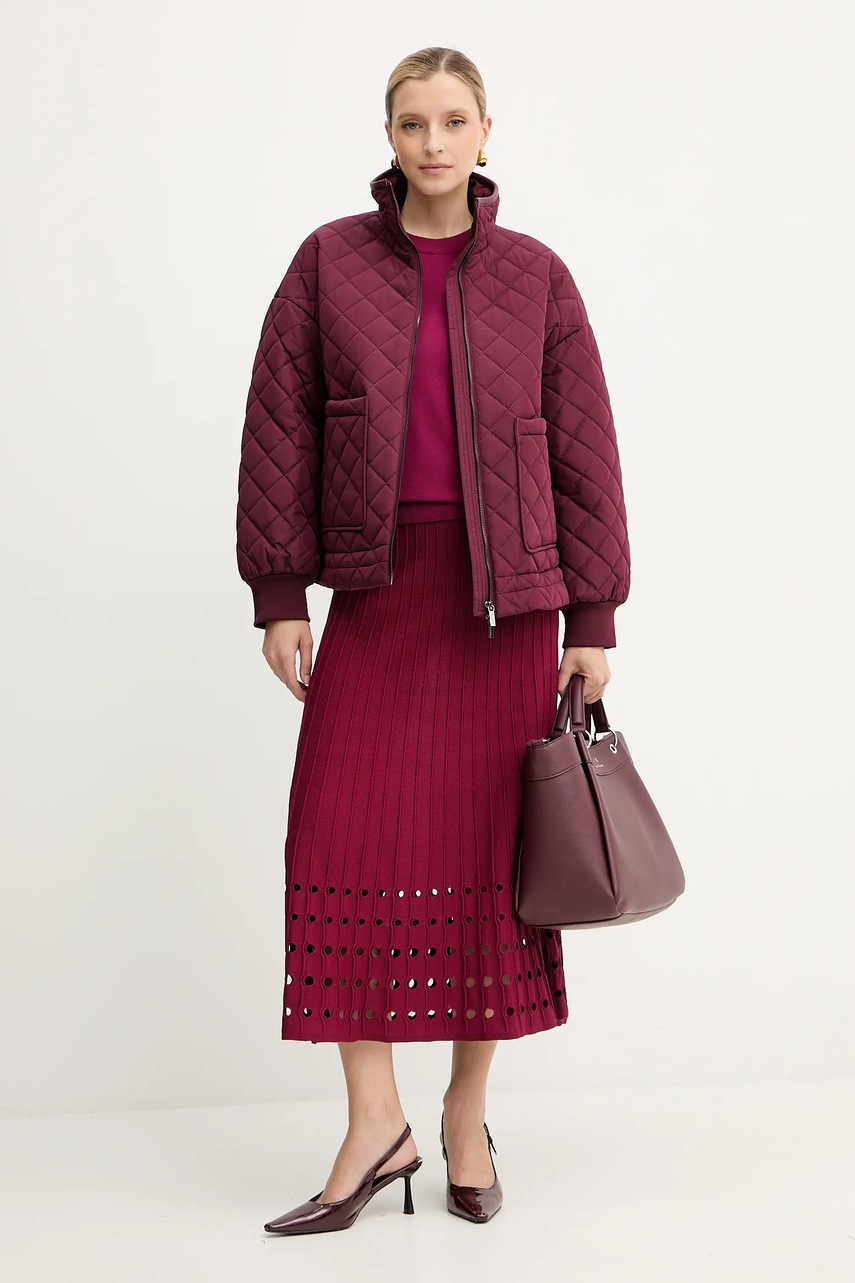 Куртка Armani Exchange цвет бордовый демисезонная oversize XW000683 AF16200