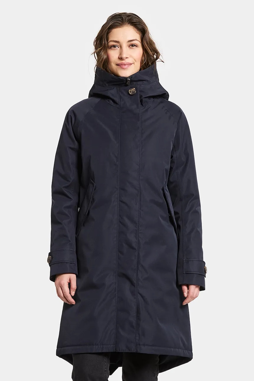 Didriksons geacă LUNA culoarea bleumarin, de iarnă, oversize, 505930 Didriksons geacă LUNA culoarea bleumarin, de iarnă, oversize, 505930