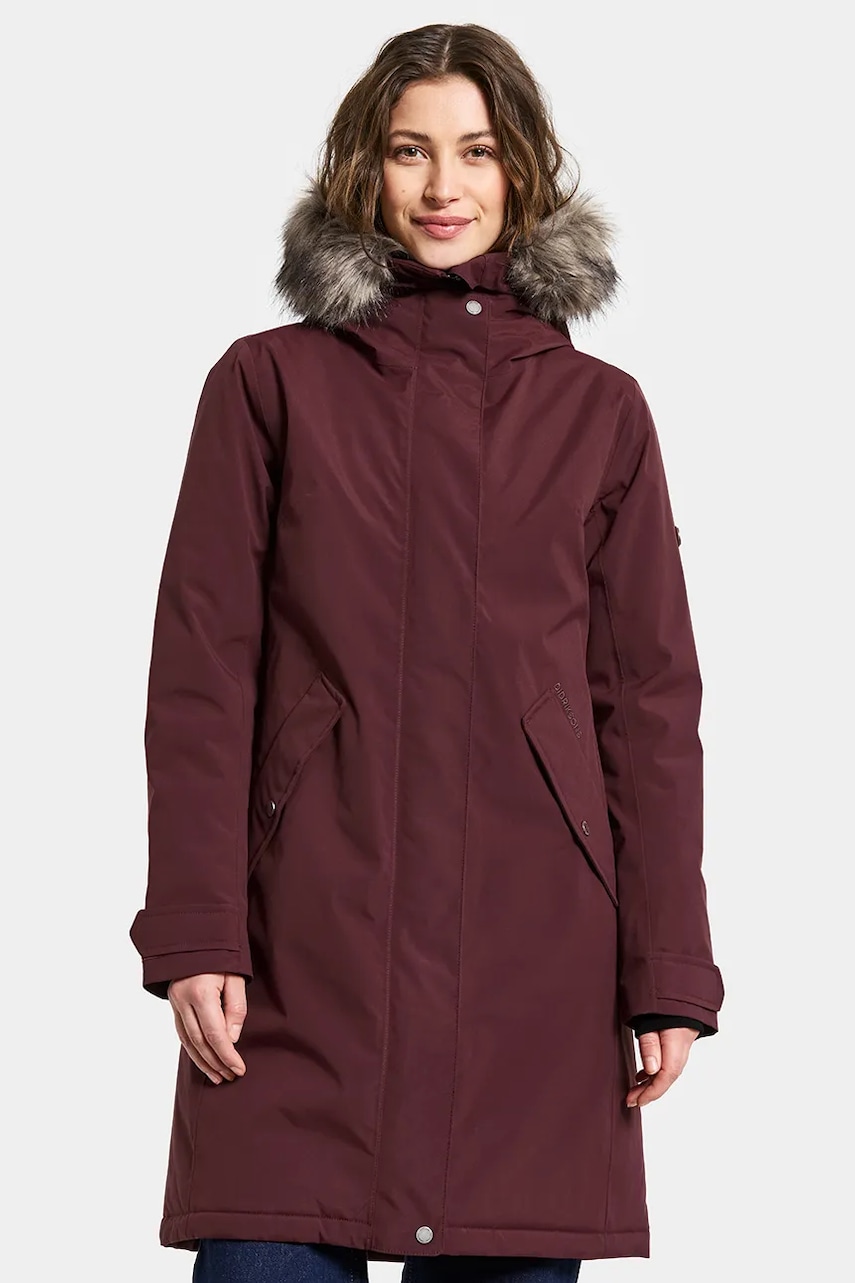 Didriksons geacă ERNA culoarea bordo, de iarnă, 505853