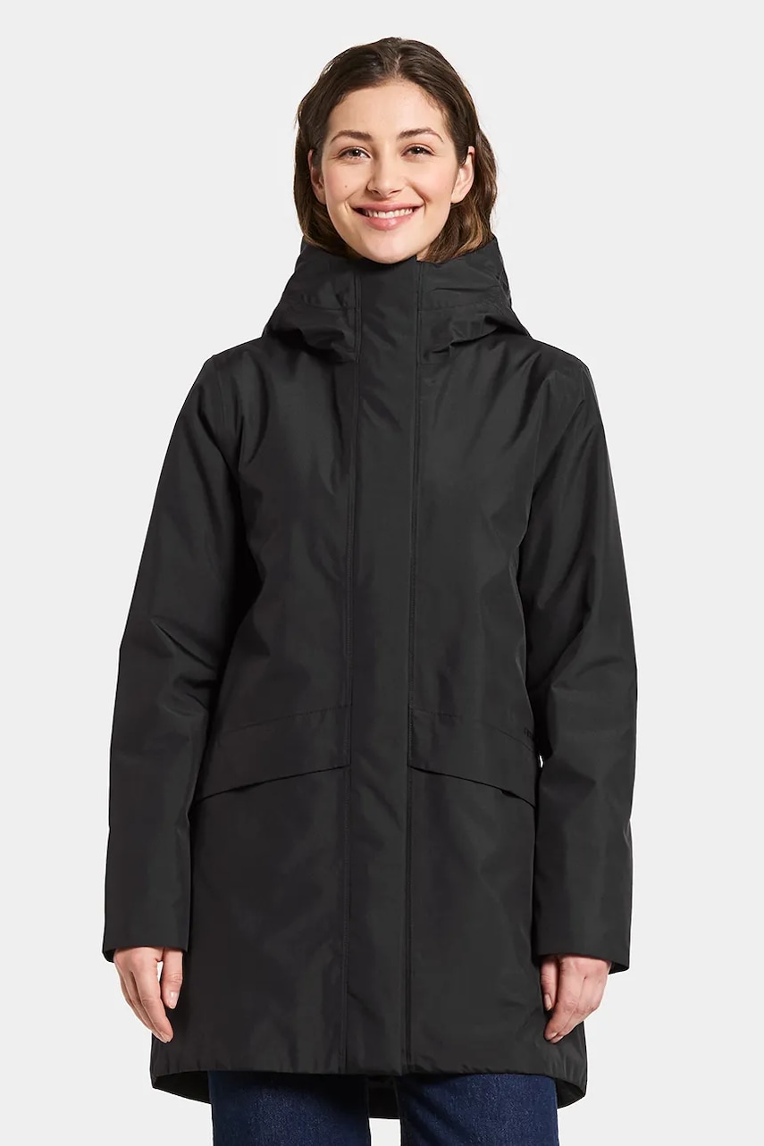 Didriksons geacă CAJSA culoarea negru, de iarnă, 505938