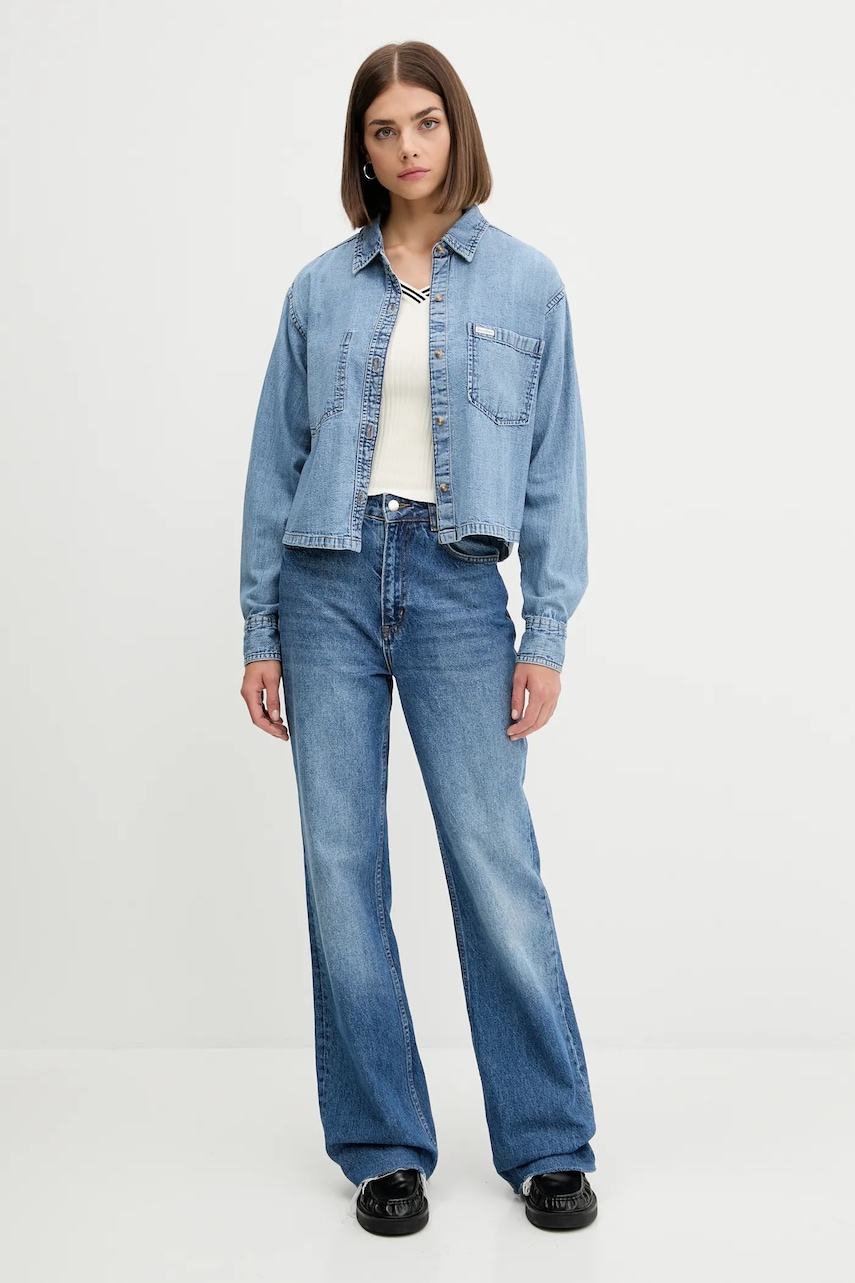 Джинсовая рубашка Guess Jeans relaxed классический воротник W5YH0D D5M86 Джинсовая рубашка Guess Jeans relaxed классический воротник W5YH0D D5M86
