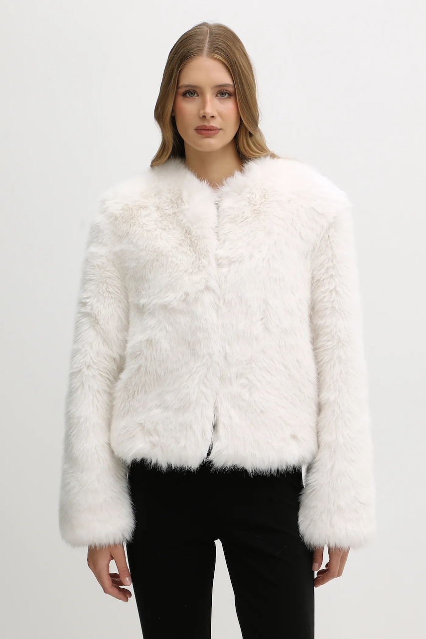 Levně Bunda Blugirl Blumarine béžová barva, přechodná, RF5212.E1088