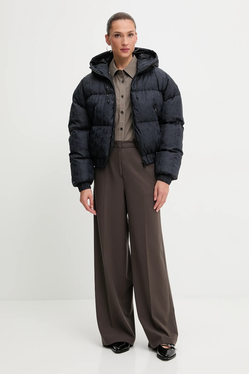 Пуховая куртка MSGM цвет чёрный зимняя 3941MDH17.257622 Пуховая куртка MSGM цвет чёрный зимняя 3941MDH17.257622