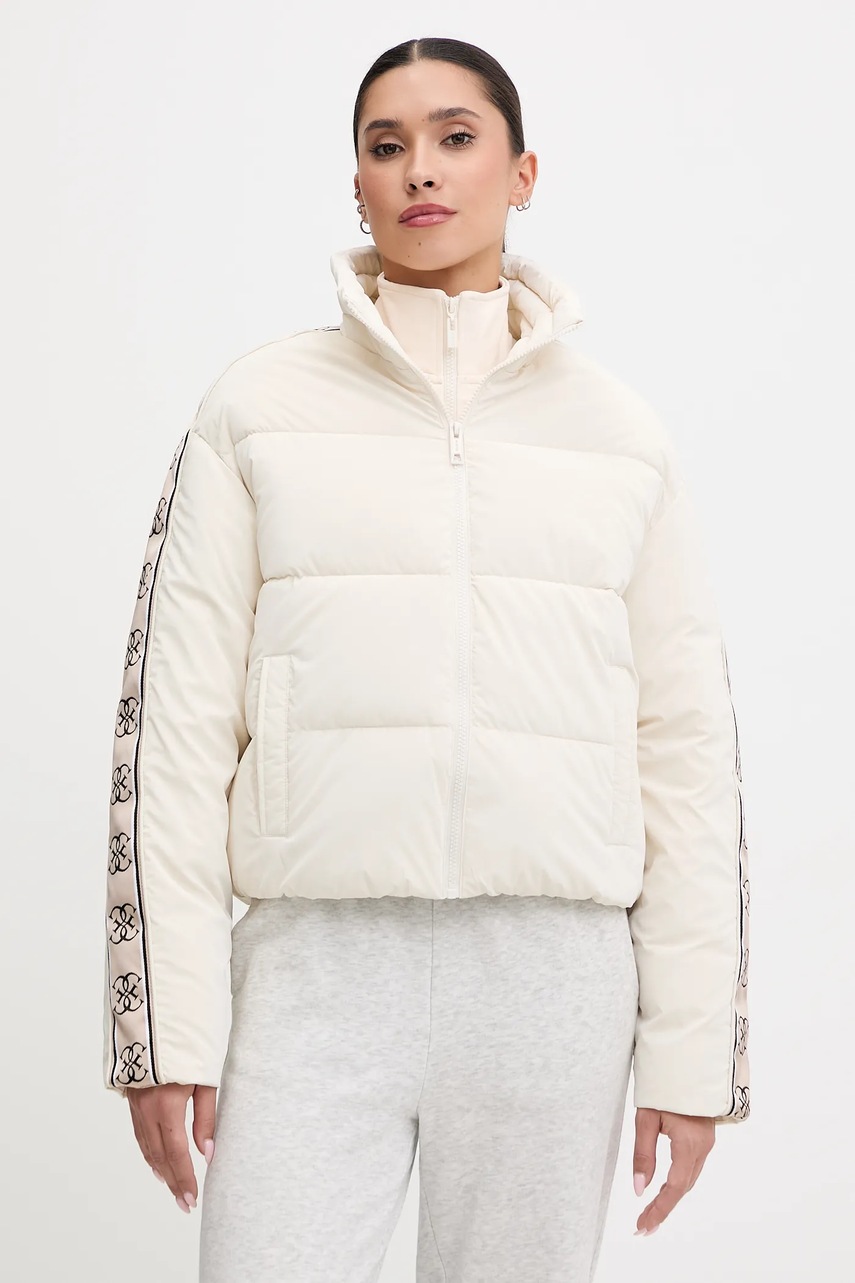 Levně Bunda Guess béžová barva, zimní, V5BL11 WGYC2