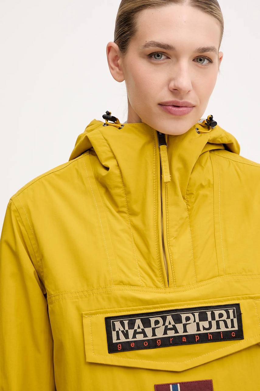 Μπουφάν Napapijri Rainforest χρώμα: κίτρινο, NP0A4GM6Y1O1 φωτογραφία