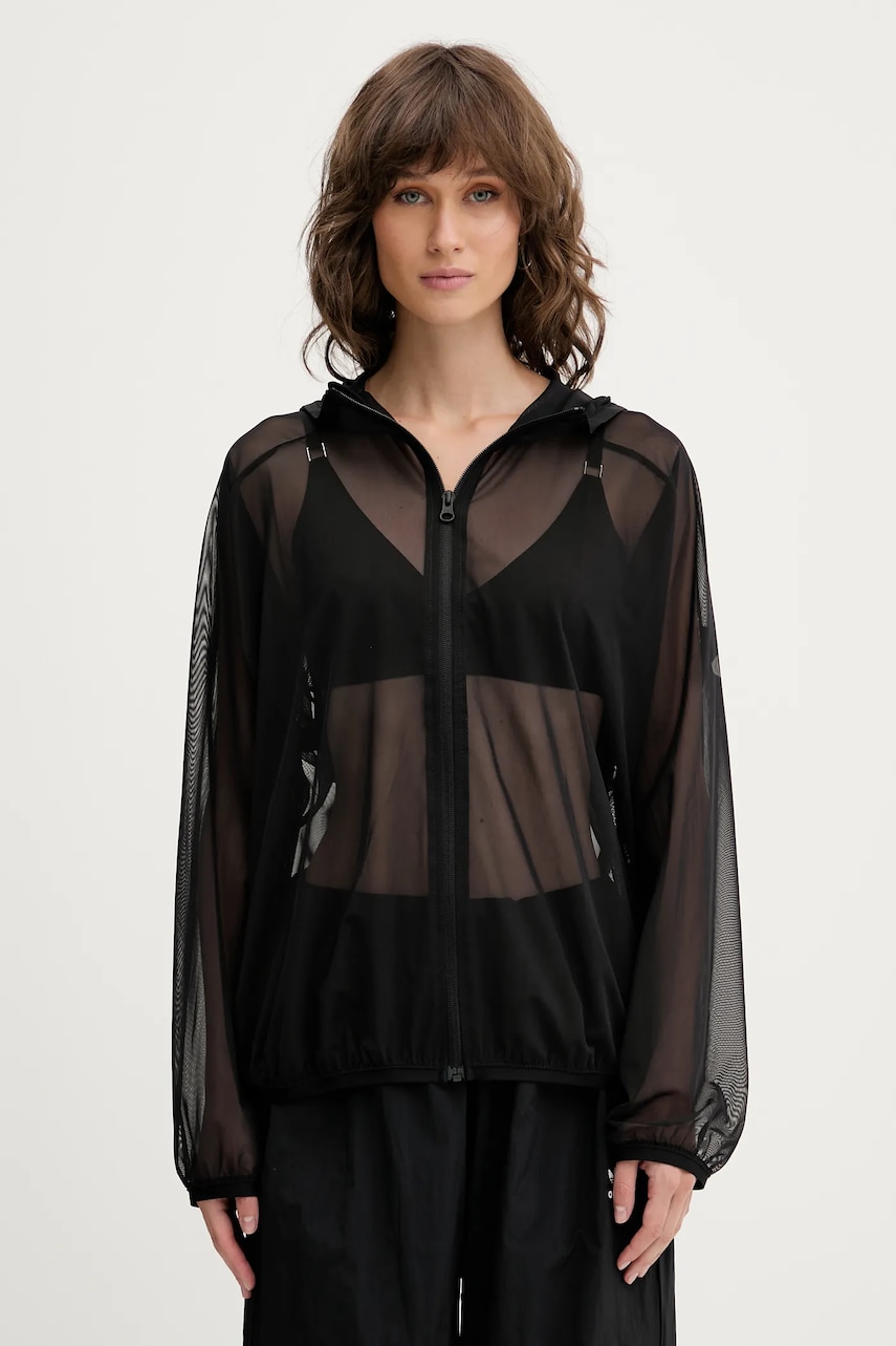 adidas bluză All SZN culoarea negru, cu glugă, uni, JM3734