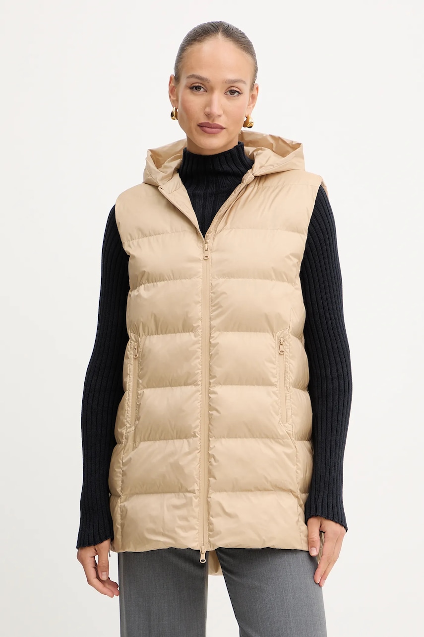 MM vestă LODOLA culoarea bej, de iarnă, 2526296018600