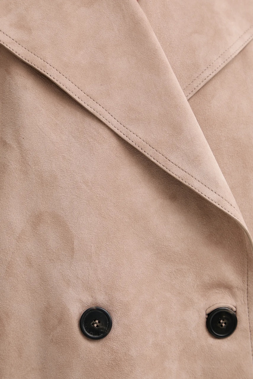 Semišový kabát Weekend Max Mara MAGA (obrázek 5)