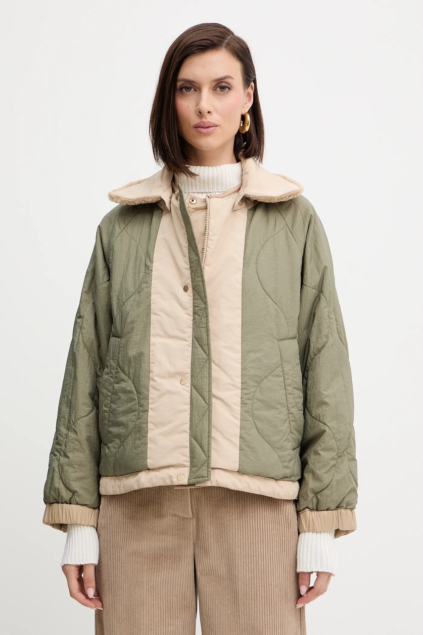 Двусторонняя куртка Weekend Max Mara ARLES цвет бежевый демисезонная oversize 2525486031600