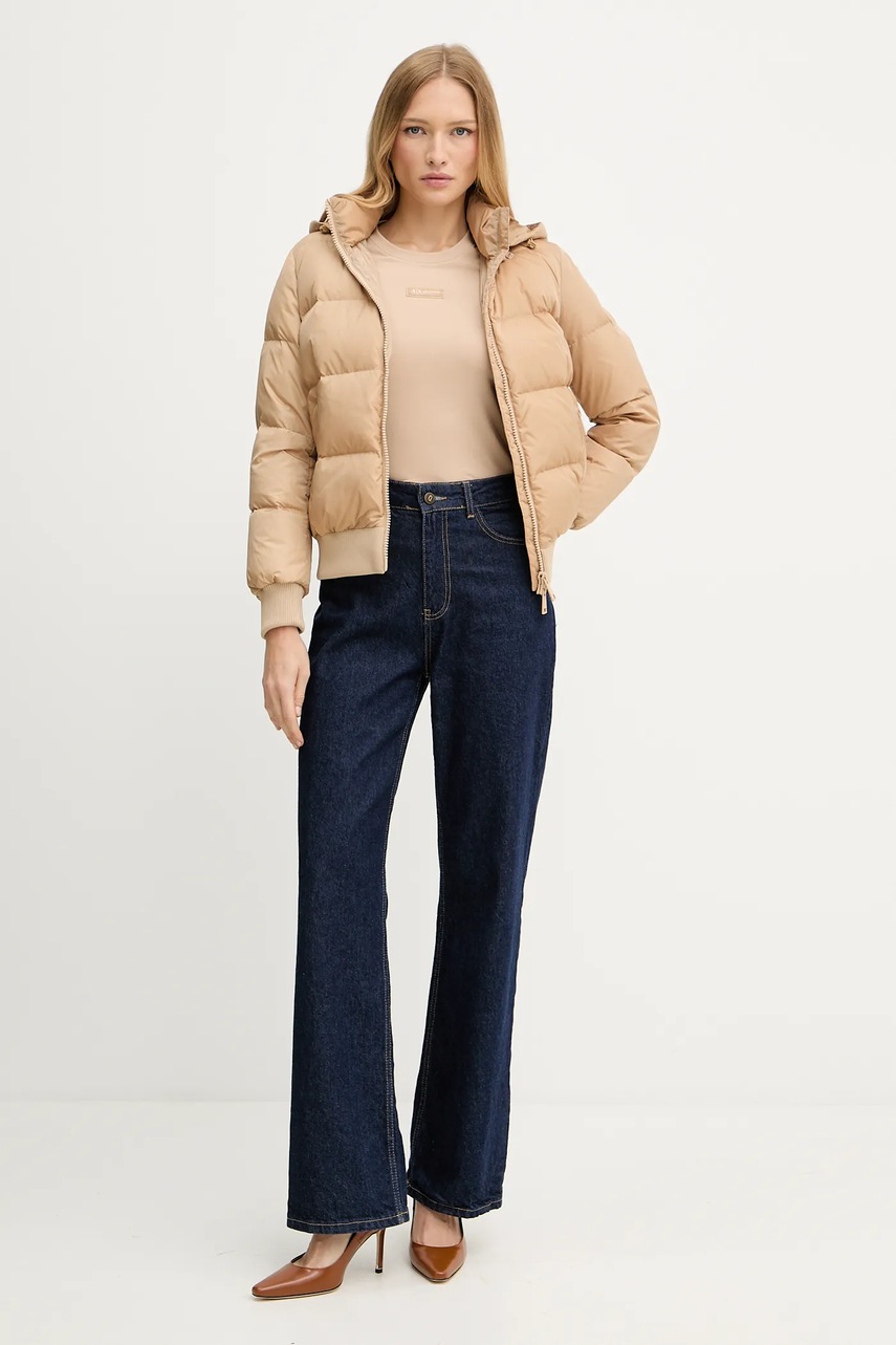 Пуховая куртка Armani Exchange цвет зелёный зимняя XW000228 AF12286