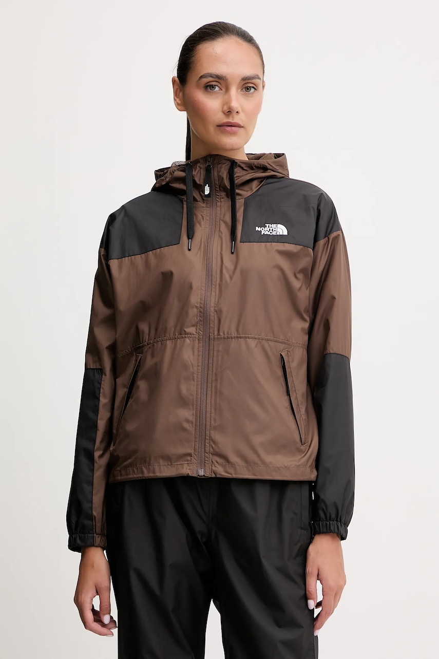 Levně Bunda The North Face Sheru hnědá barva, přechodná, NF0A4C9H1OI1