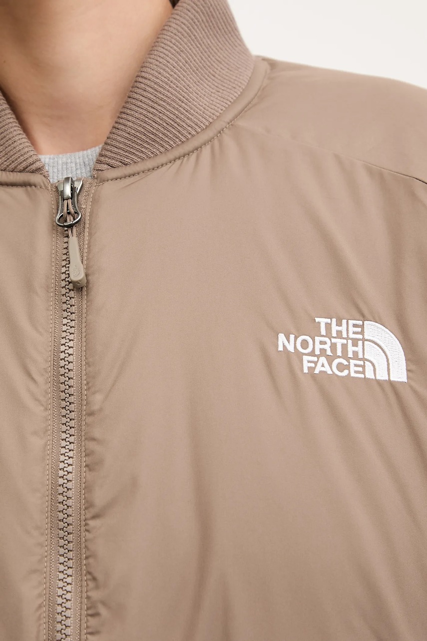Μπουφάν bomber The North Face Choqa χρώμα: καφέ, NF0A8F1WBOW1 φωτογραφία