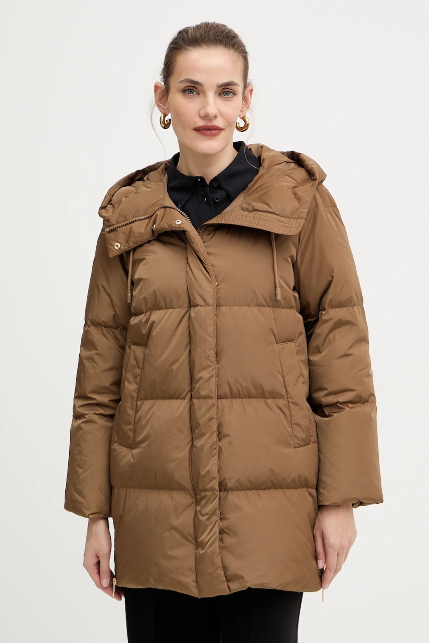 Weekend Max Mara geacă de puf NEWBEMBO culoarea maro, de iarnă, 2525496072600