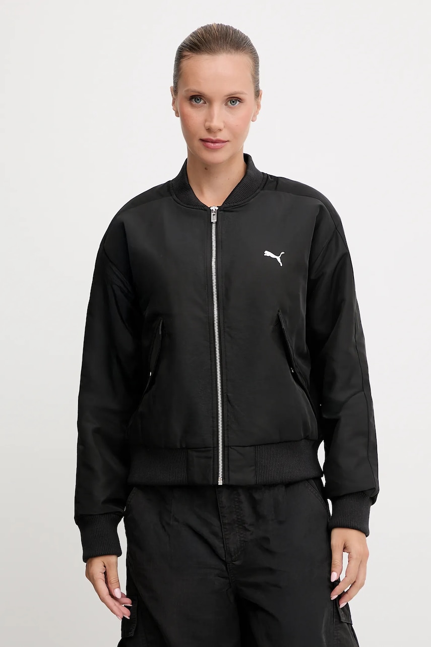 Puma geacă bomber culoarea negru, de tranziție, 632168