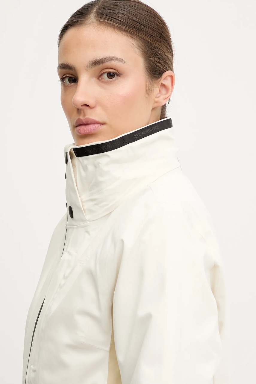 Μπουφάν για σκι The North Face Lenado χρώμα: μπεζ, NF0A8DDSTOB1 φωτογραφία