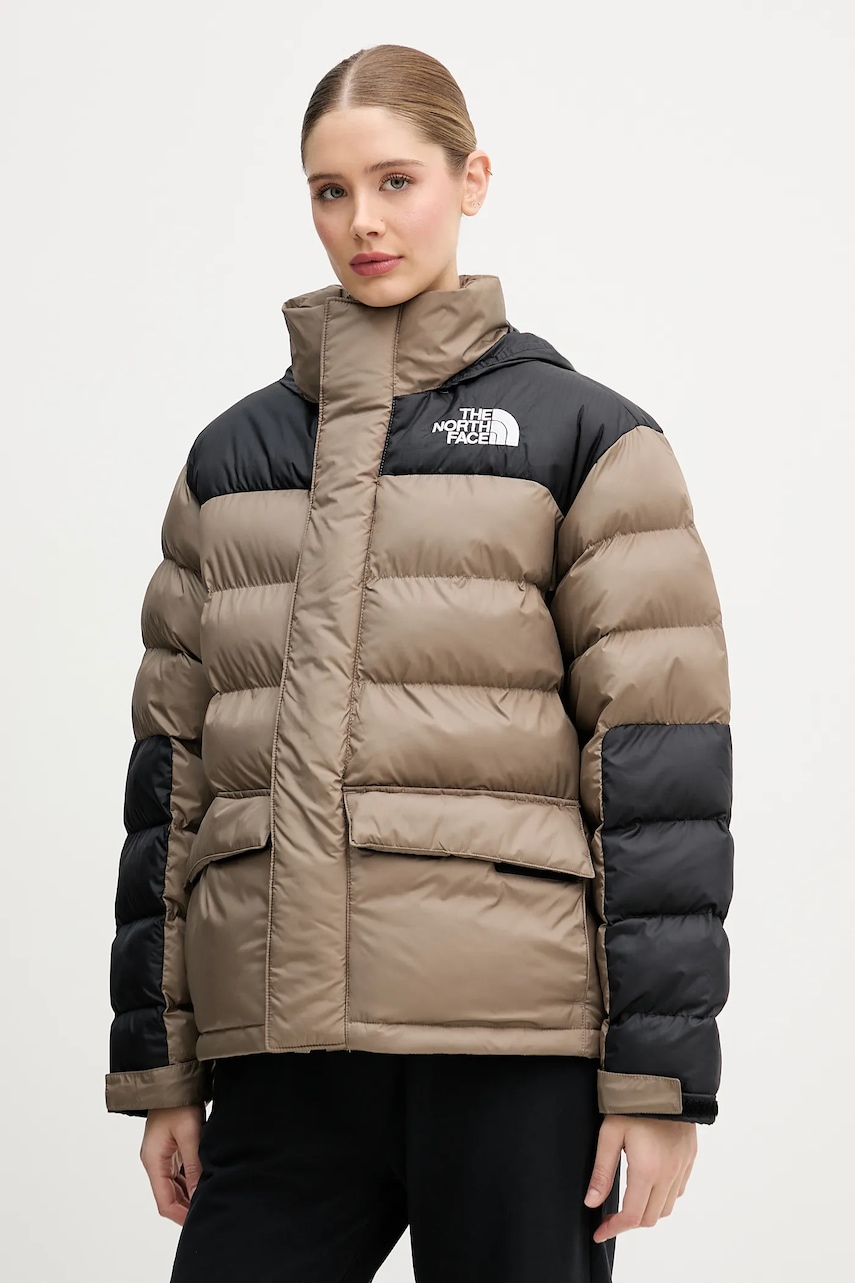 Bunda The North Face Limbara Insulated hnědá barva, zimní, NF0A8DZXBOW1