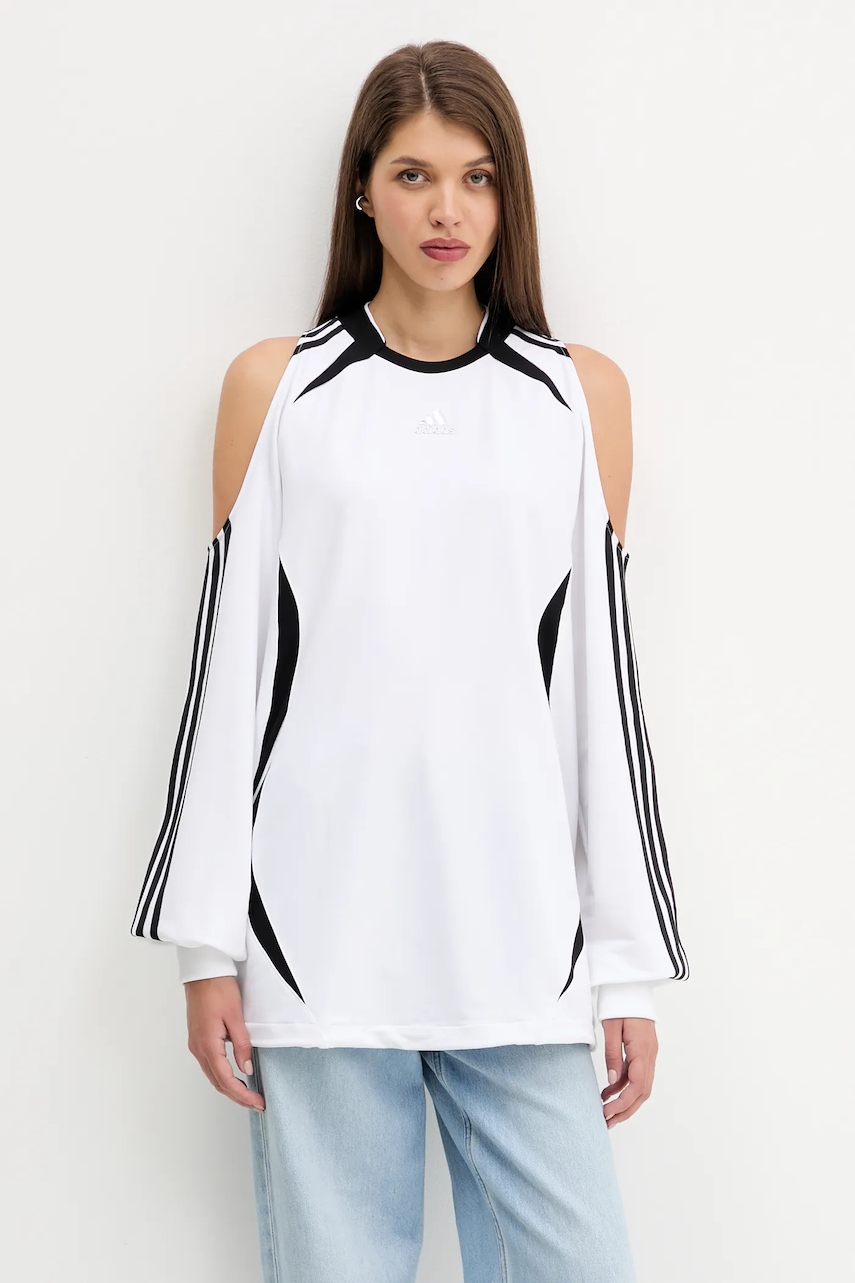 adidas Originals bluză Fashion Jersey culoarea alb, uni, KE9797