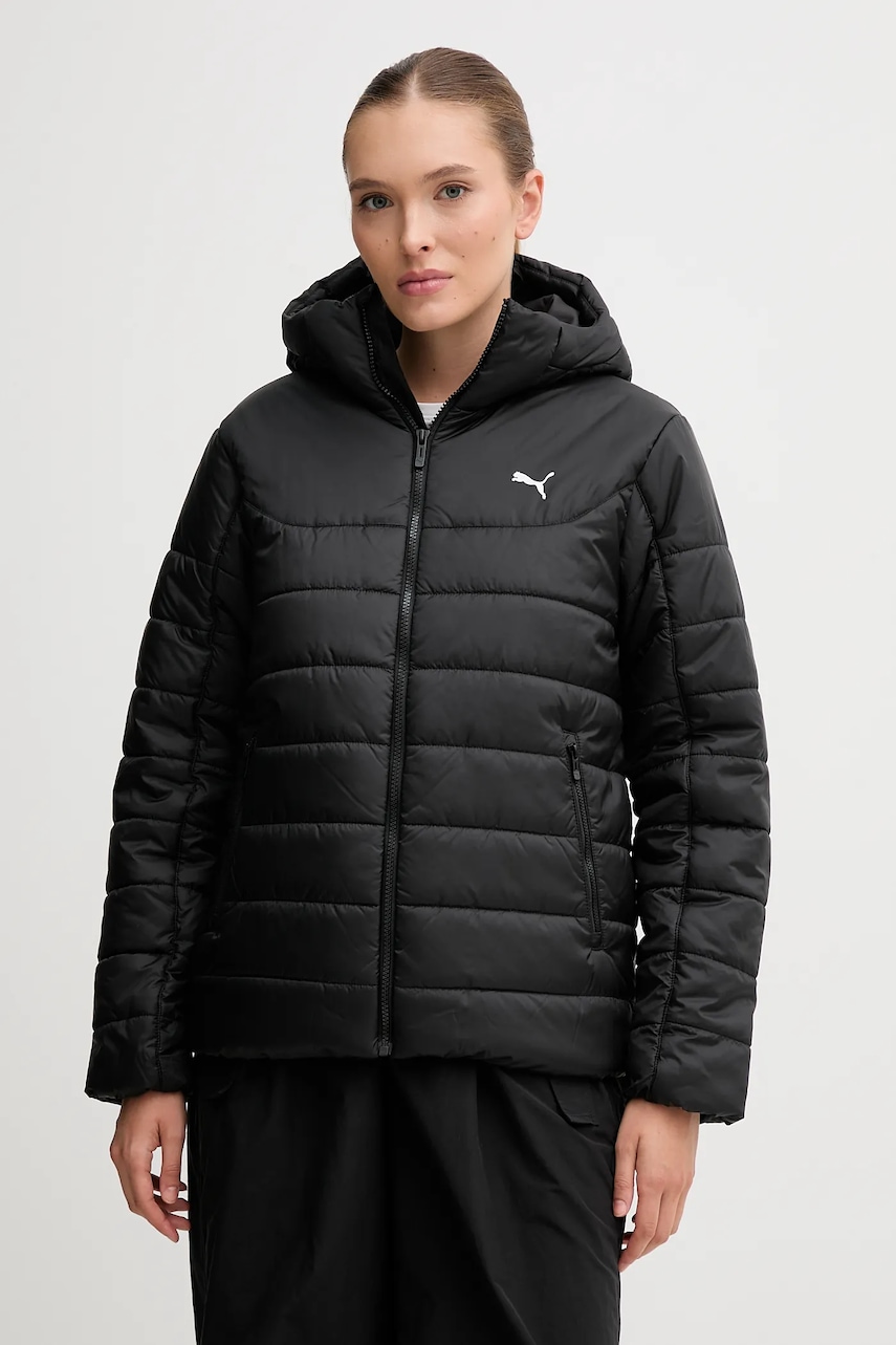 Puma geacă culoarea negru, de iarna, 685231