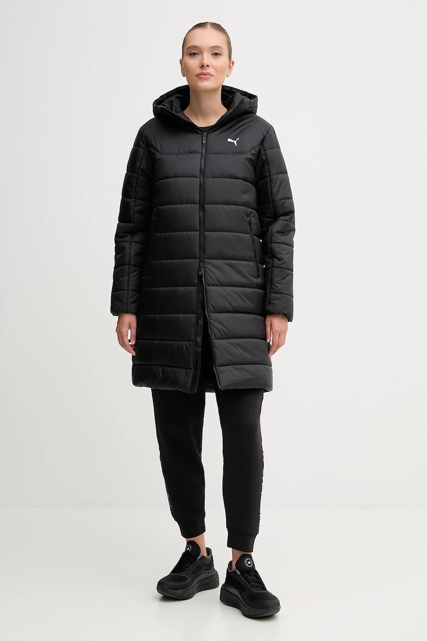 Puma geacă culoarea negru, de iarna, 685232