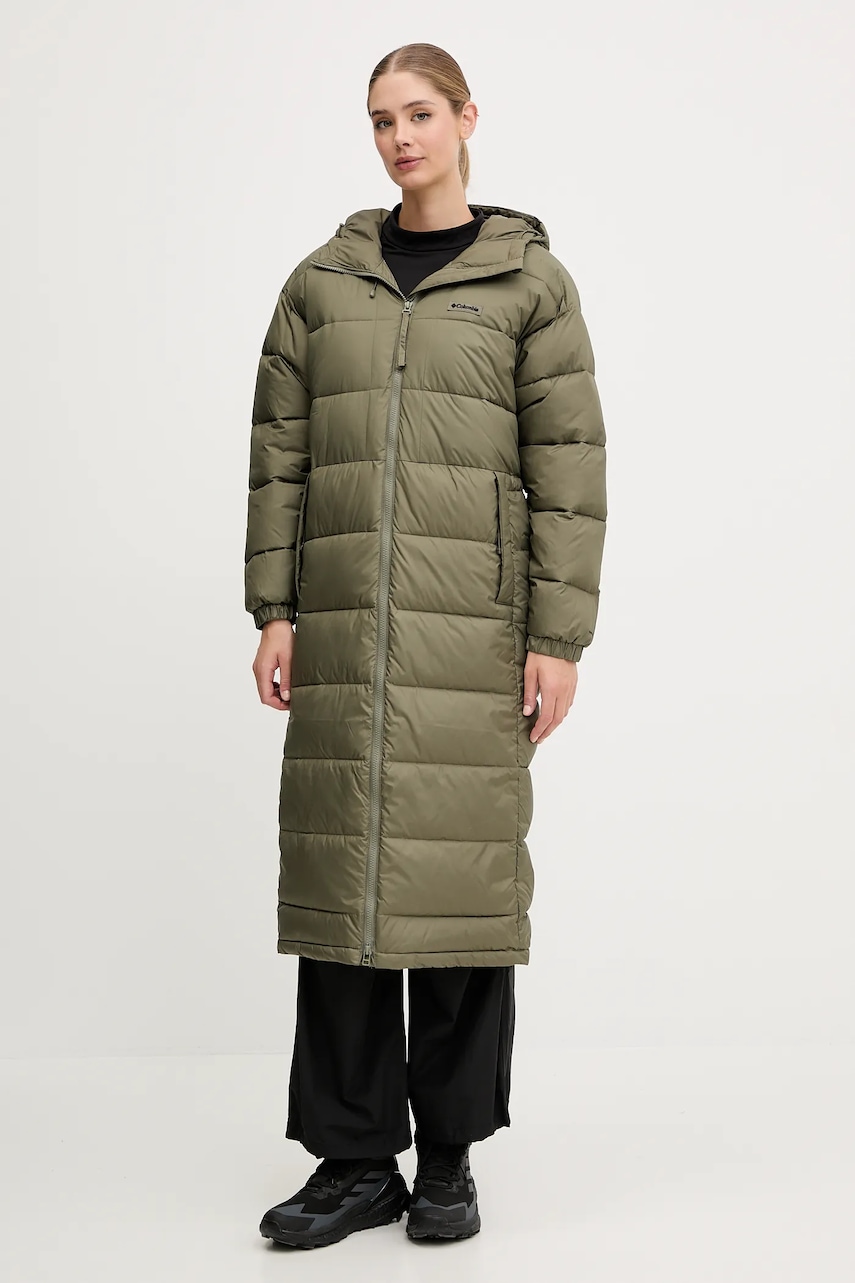 Columbia geacă sport Pike Lake culoarea verde, de iarna, 2133543