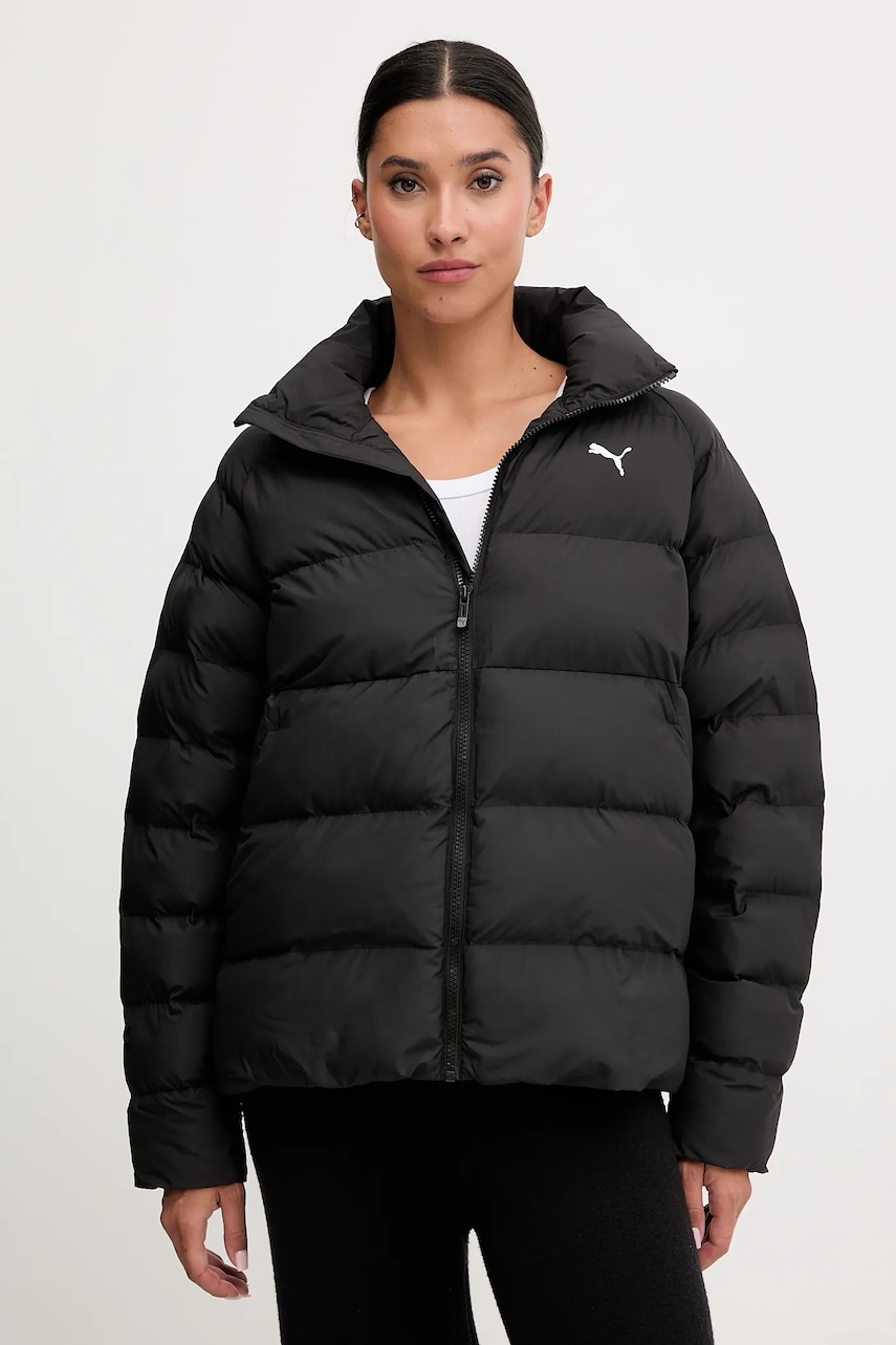 Puma geacă culoarea negru, de iarnă, 688387