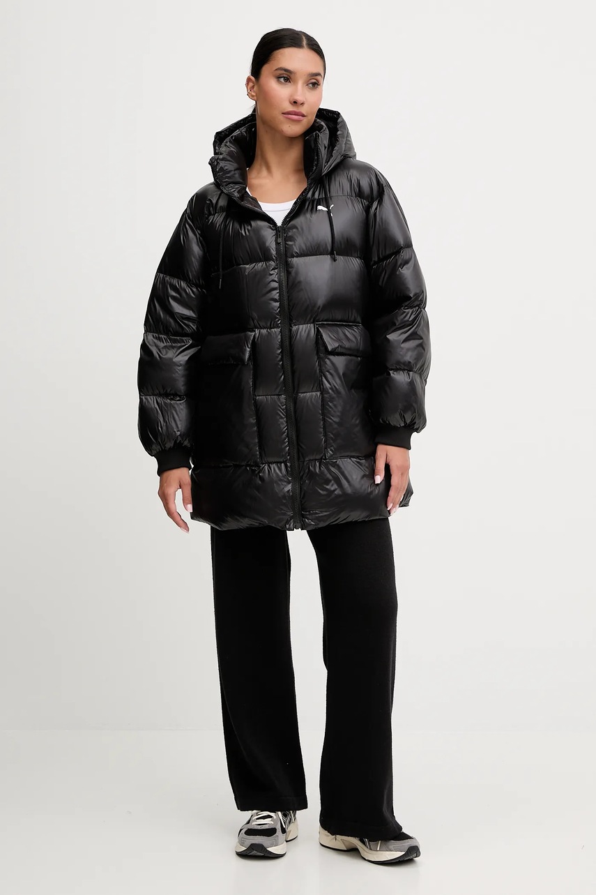 Пуховая куртка Puma цвет чёрный зимняя 688389