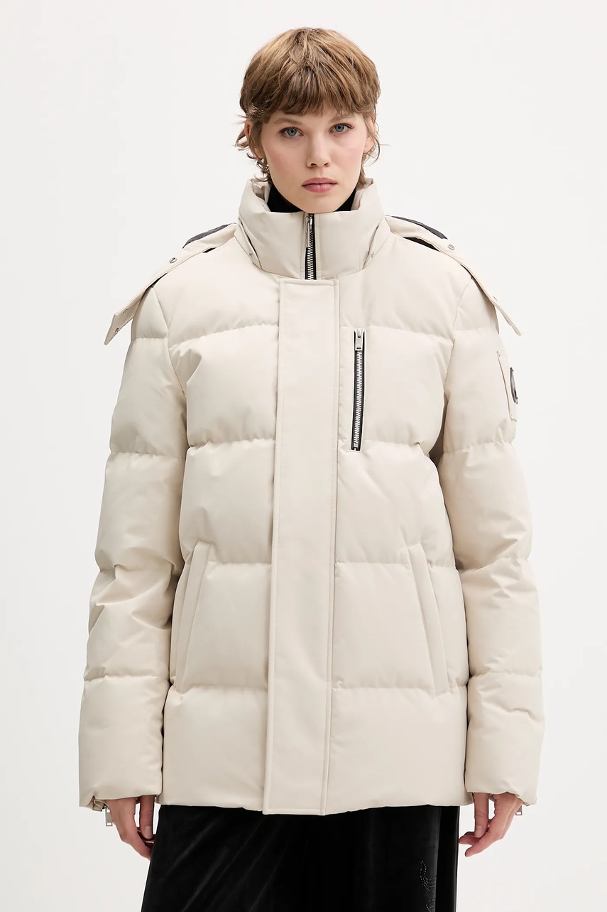 MOOSE KNUCKLES geacă de puf CLOUD culoarea bej, de iarnă, oversize, M35MJ178S