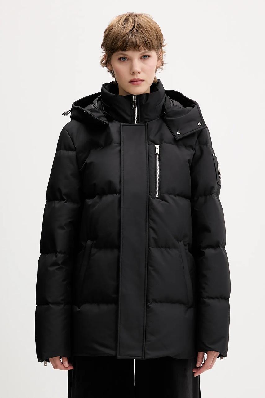 MOOSE KNUCKLES geacă de puf CLOUD culoarea negru, de iarnă, oversize, M35MJ178S