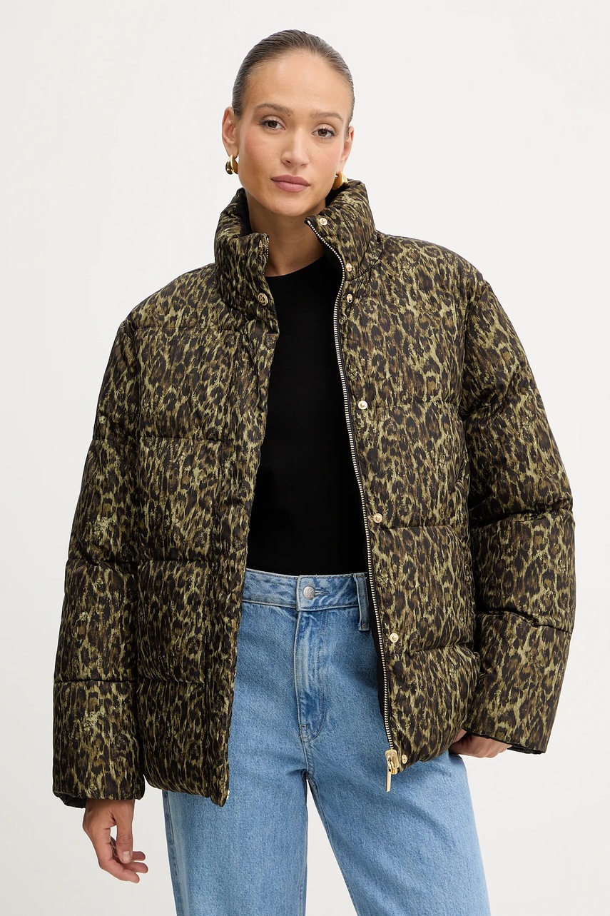 Двусторонняя куртка Just Cavalli цвет зелёный зимняя 79PAS422 CQDS5