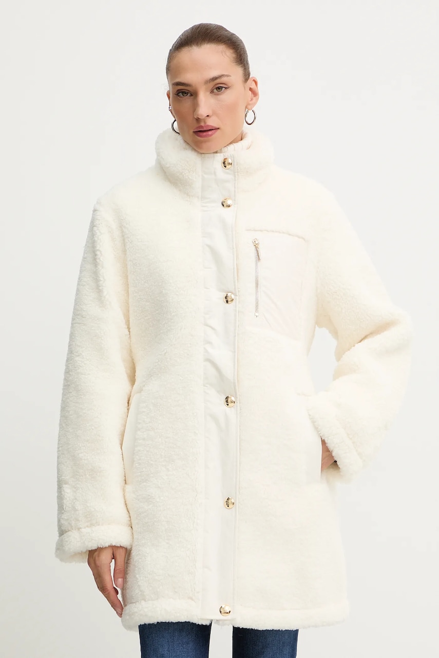 Oboustranná bunda Liu Jo béžová barva, přechodná, TF5047.E0912