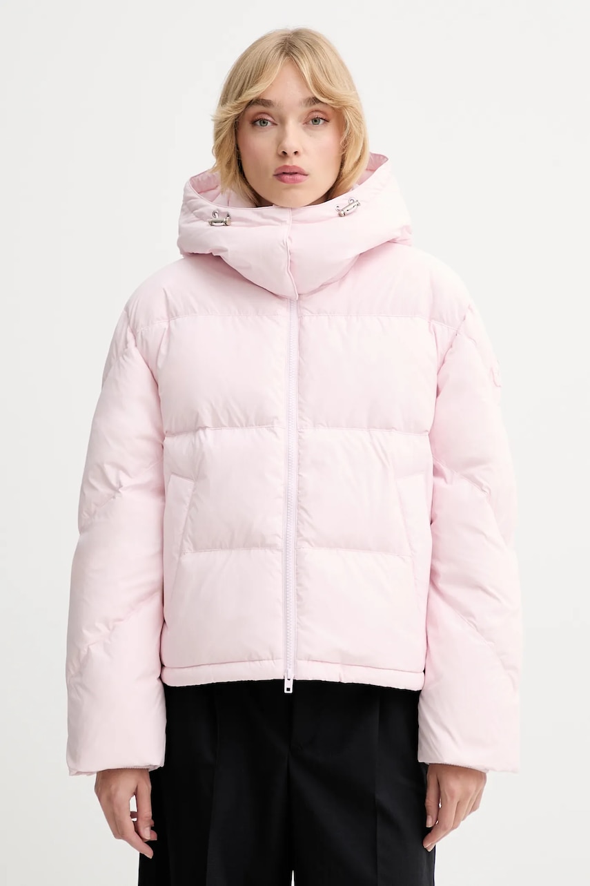 Kenzo geacă de puf culoarea roz, de iarnă, FF62OU1449NS