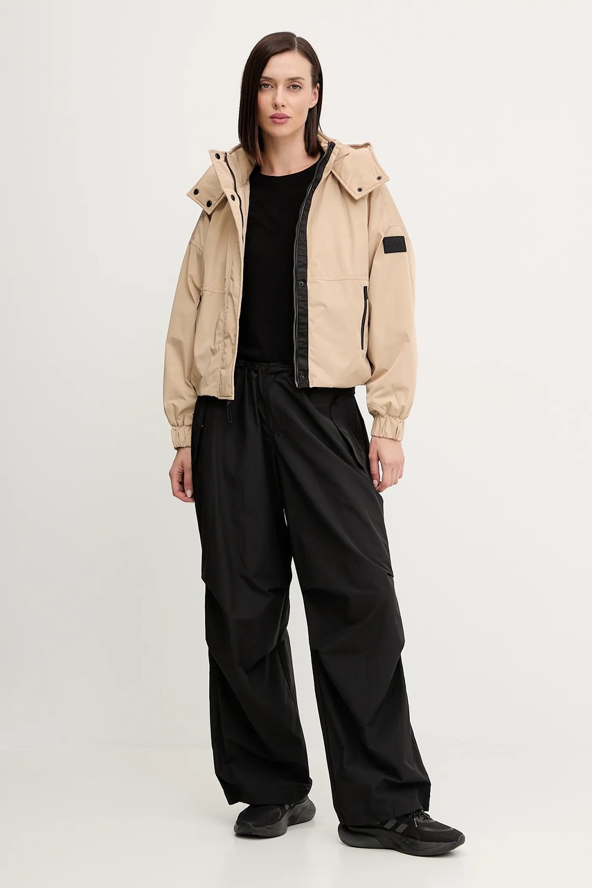 Куртка Dkny цвет бежевый демисезонная DP5J9595