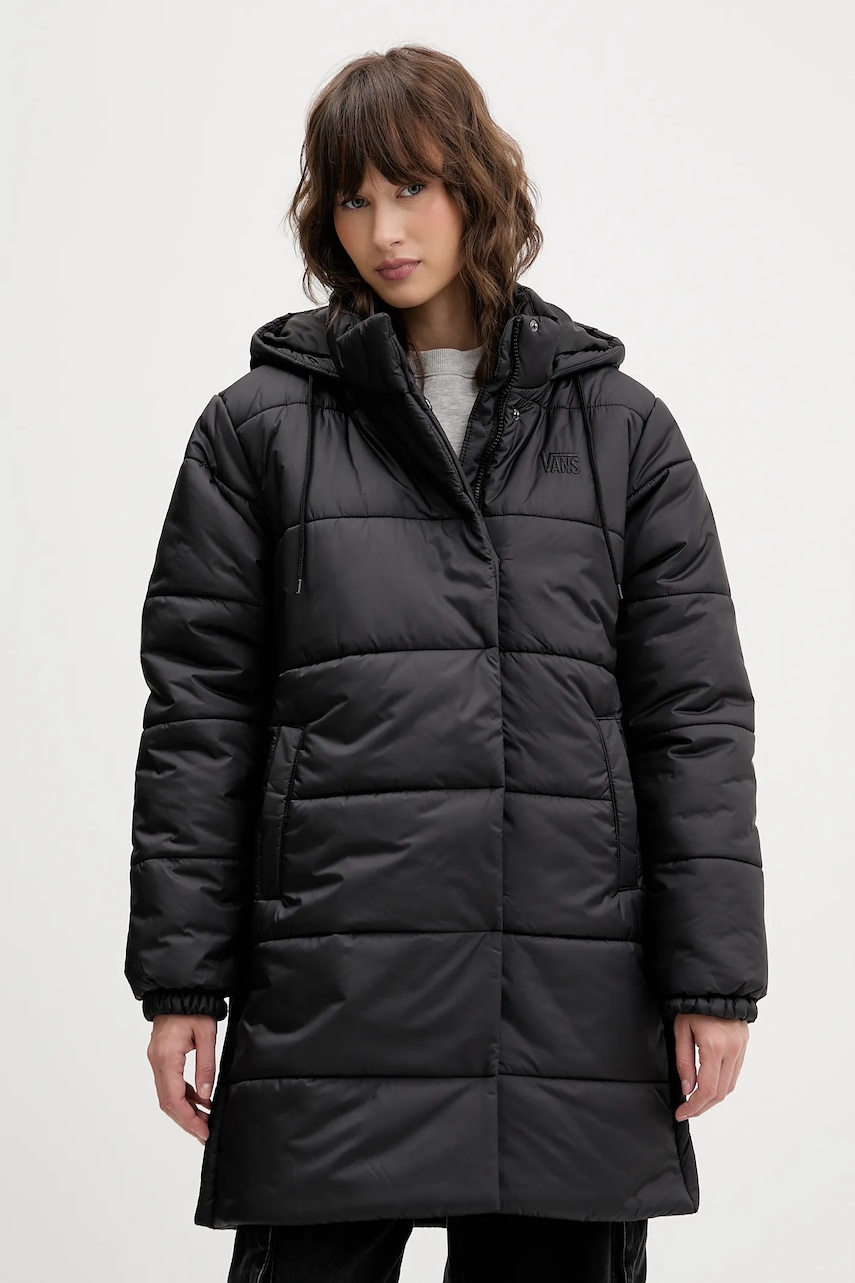 Vans geaca culoarea negru, de iarna, VN000PK3BLK1