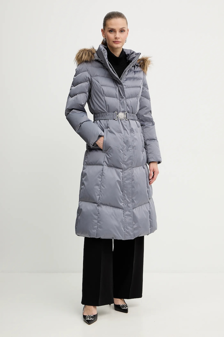 Péřová bunda Guess MARINA šedá barva, W5BL29 W2802