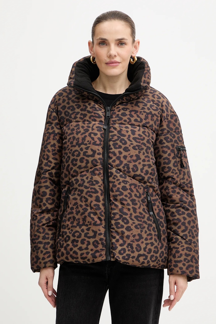 Bunda Guess MARTINA hnědá barva, zimní, W5BL47 W3702