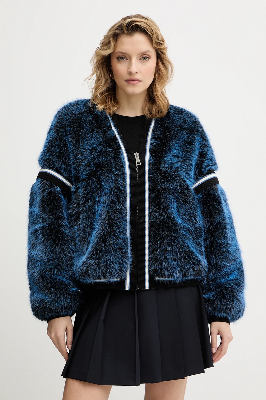 Bunda Guess KATIA tmavomodrá barva, přechodná, W5BL67 W3790