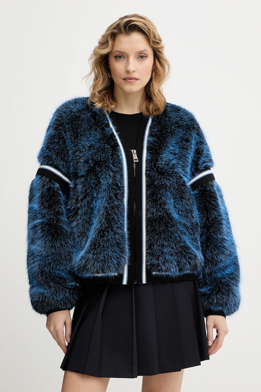 Bunda Guess KATIA tmavomodrá barva, přechodná, W5BL67 W3790