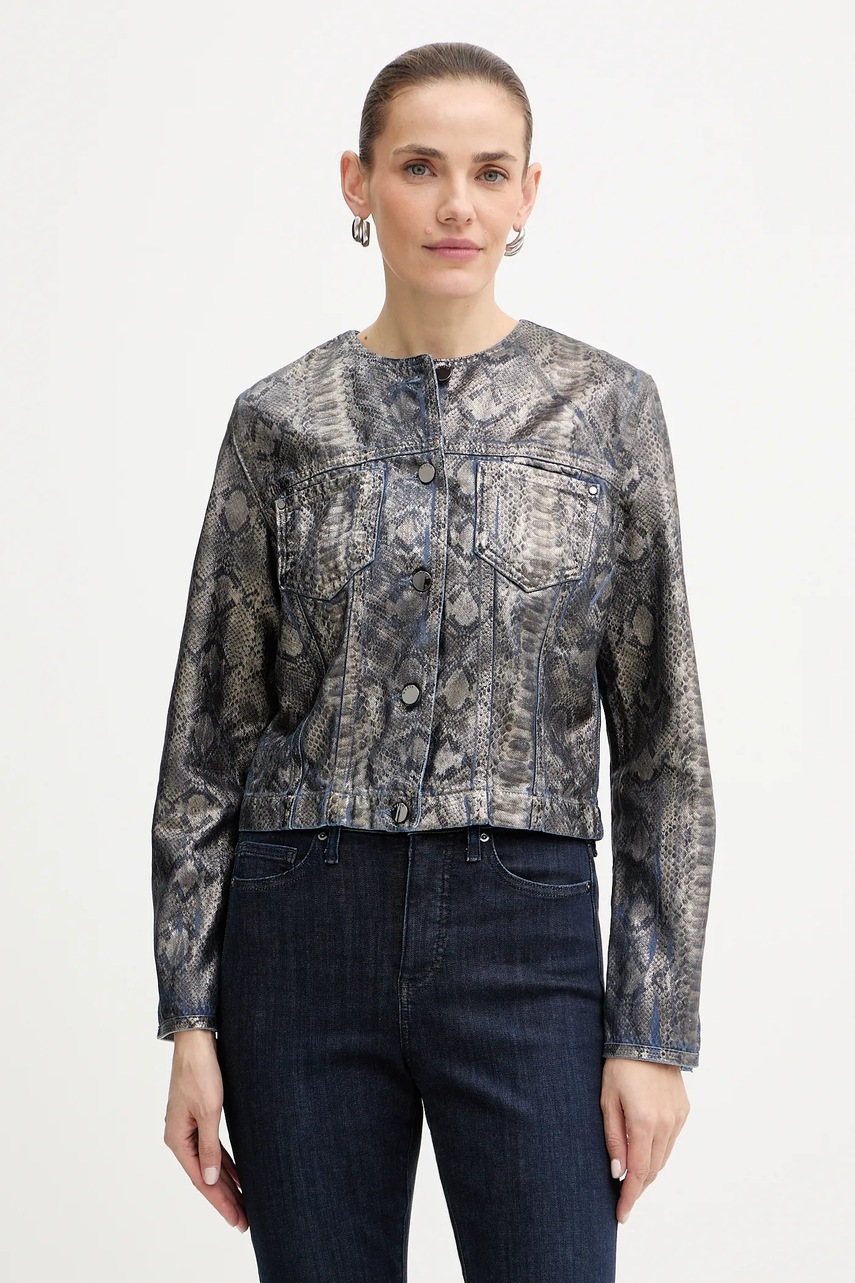 Bunda Guess TERSA šedá barva, přechodná, W5BN97 D5QK2