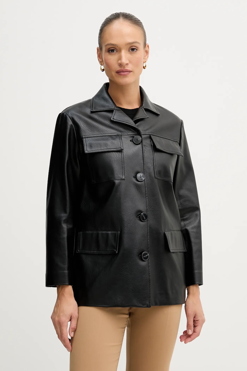 Sisley geacă culoarea negru, de tranziție, 2RRDLN05U