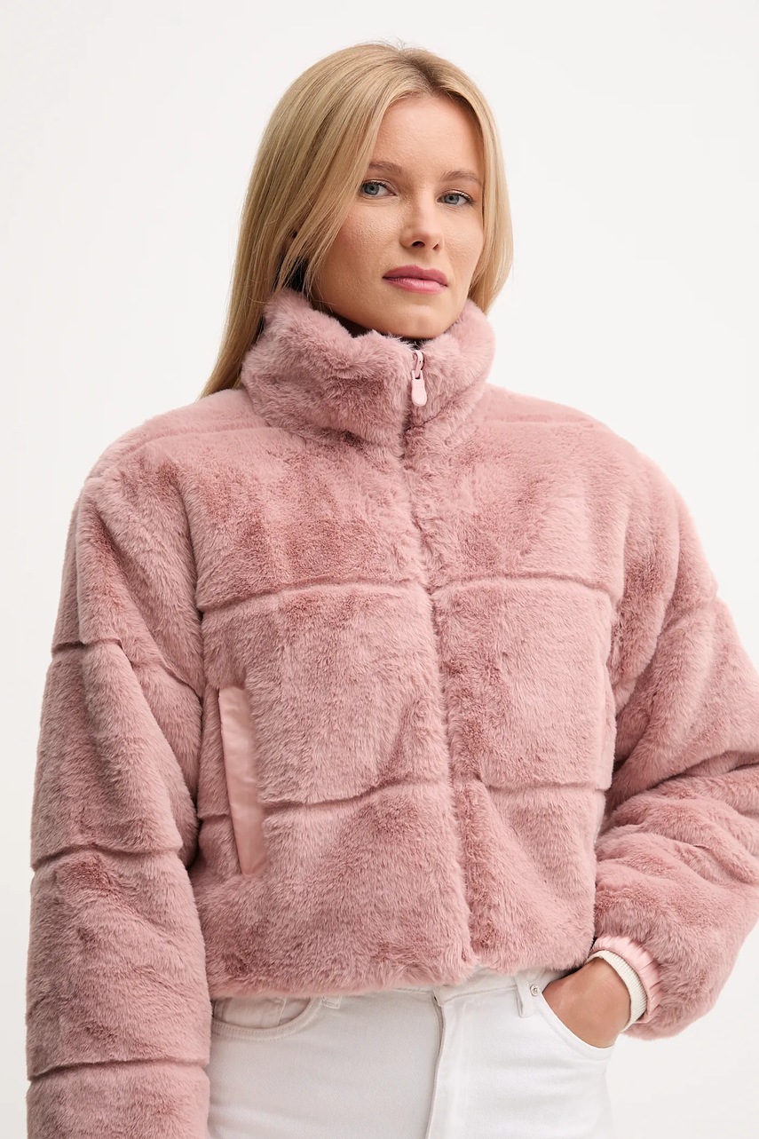 Μπουφάν δυο όψεων Save The Duck YUKI χρώμα: ροζ, D32492W.FURY21 φωτογραφία