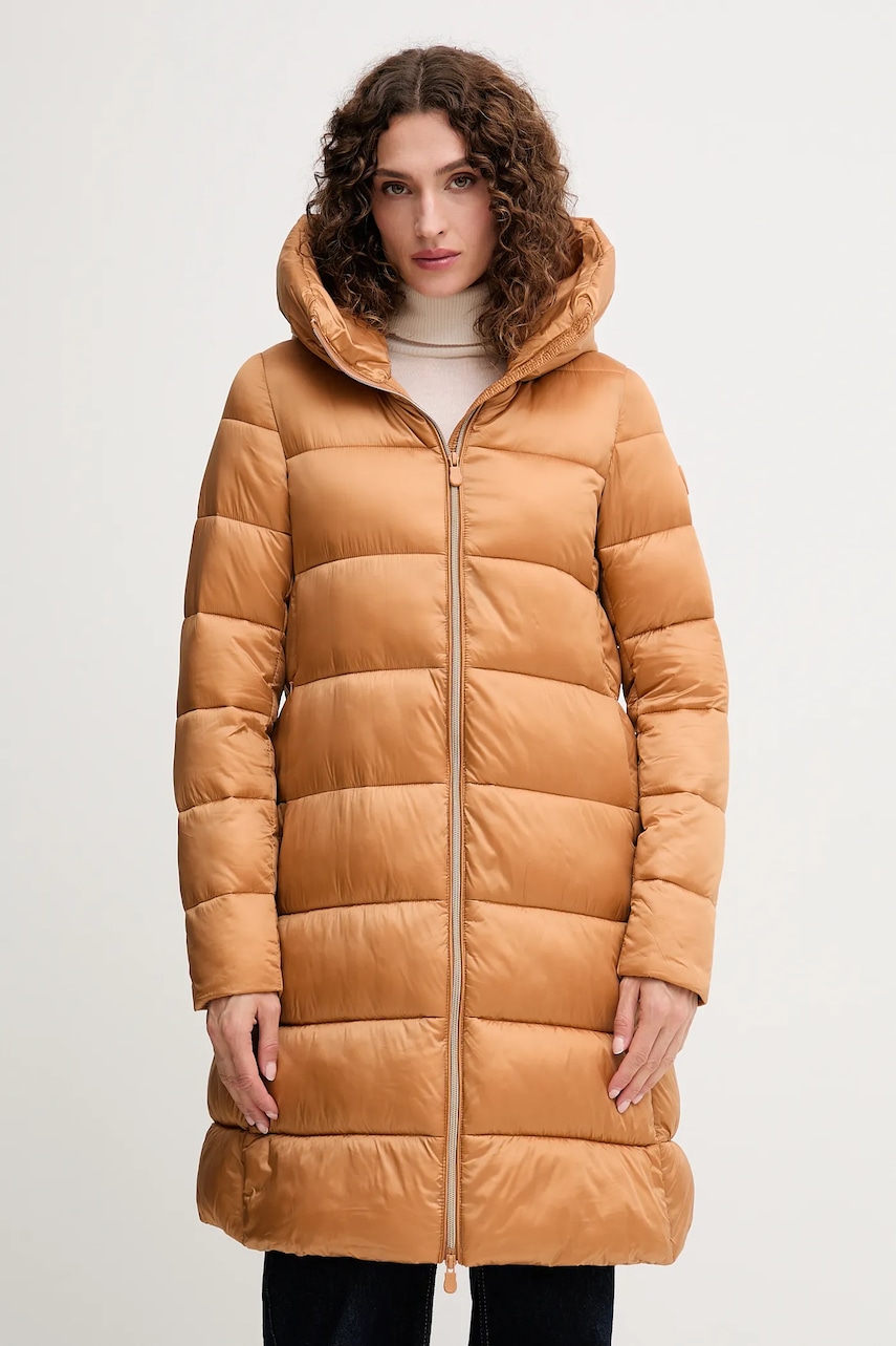 Save The Duck geacă LYSA culoarea maro, de iarnă, D40279W.IRIS21