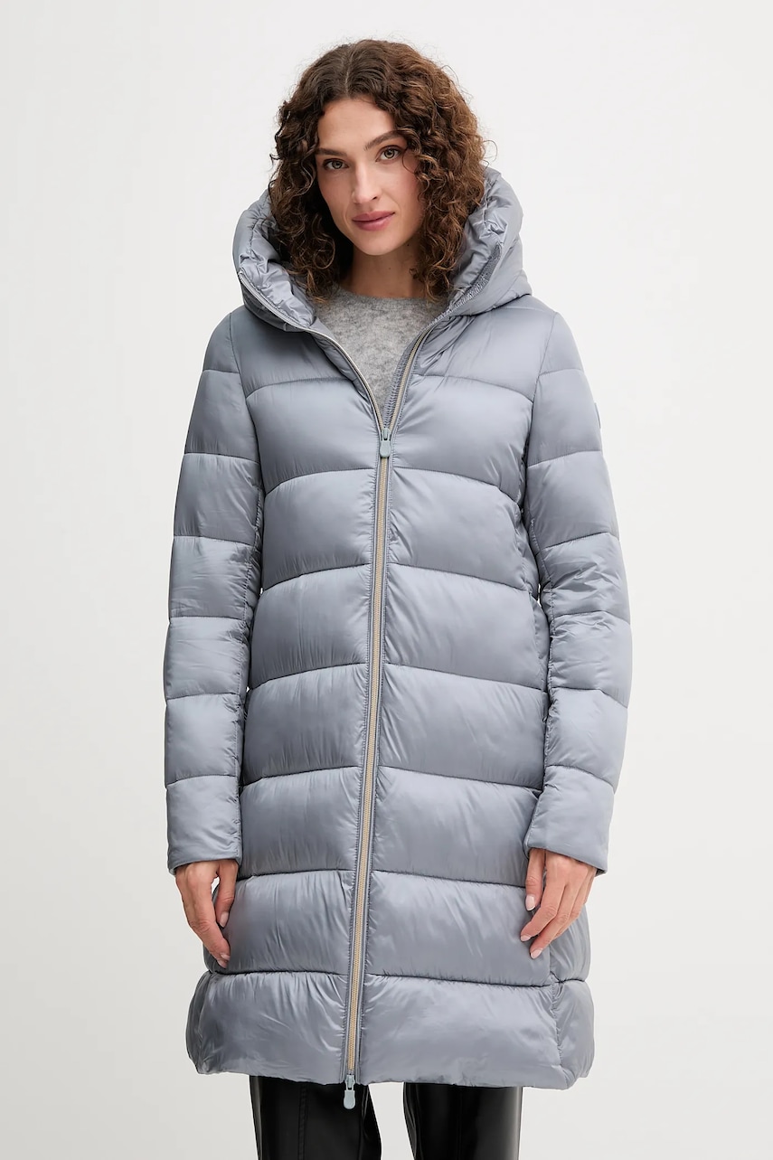 Save The Duck geacă LYSA culoarea gri, de iarnă, D40279W.IRIS21
