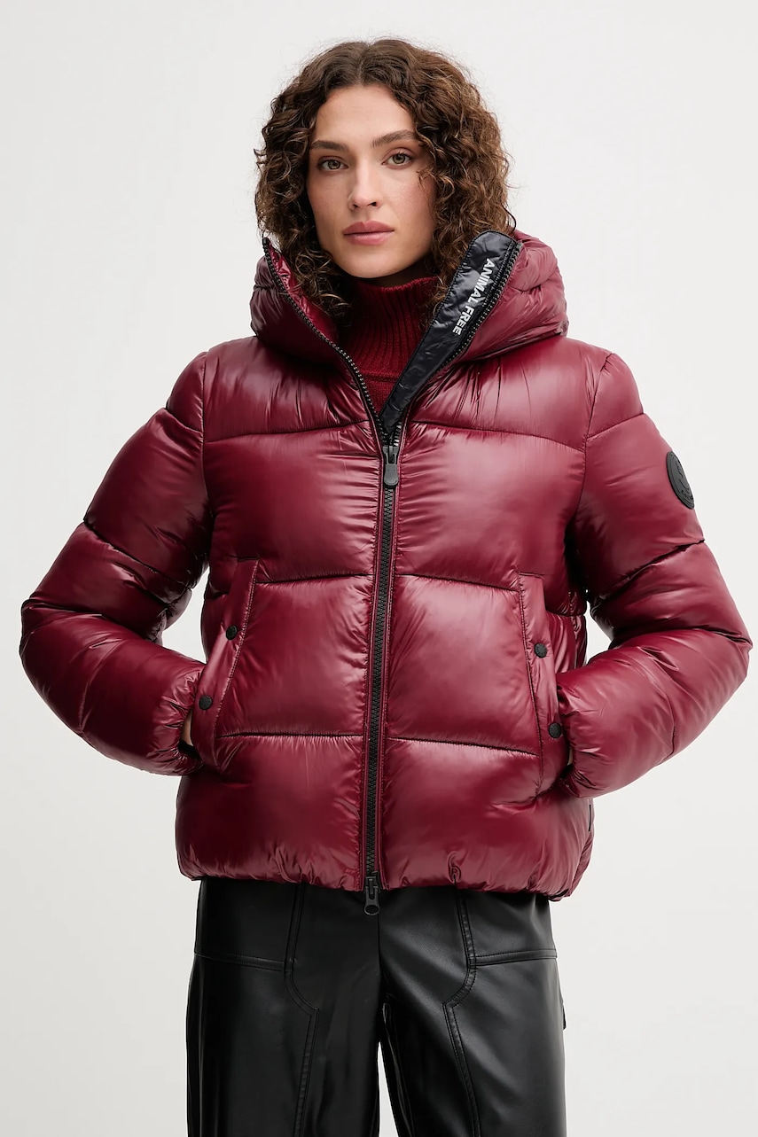 Save The Duck geacă BIDDY culoarea bordo, de iarnă, D31989W.LOVE21