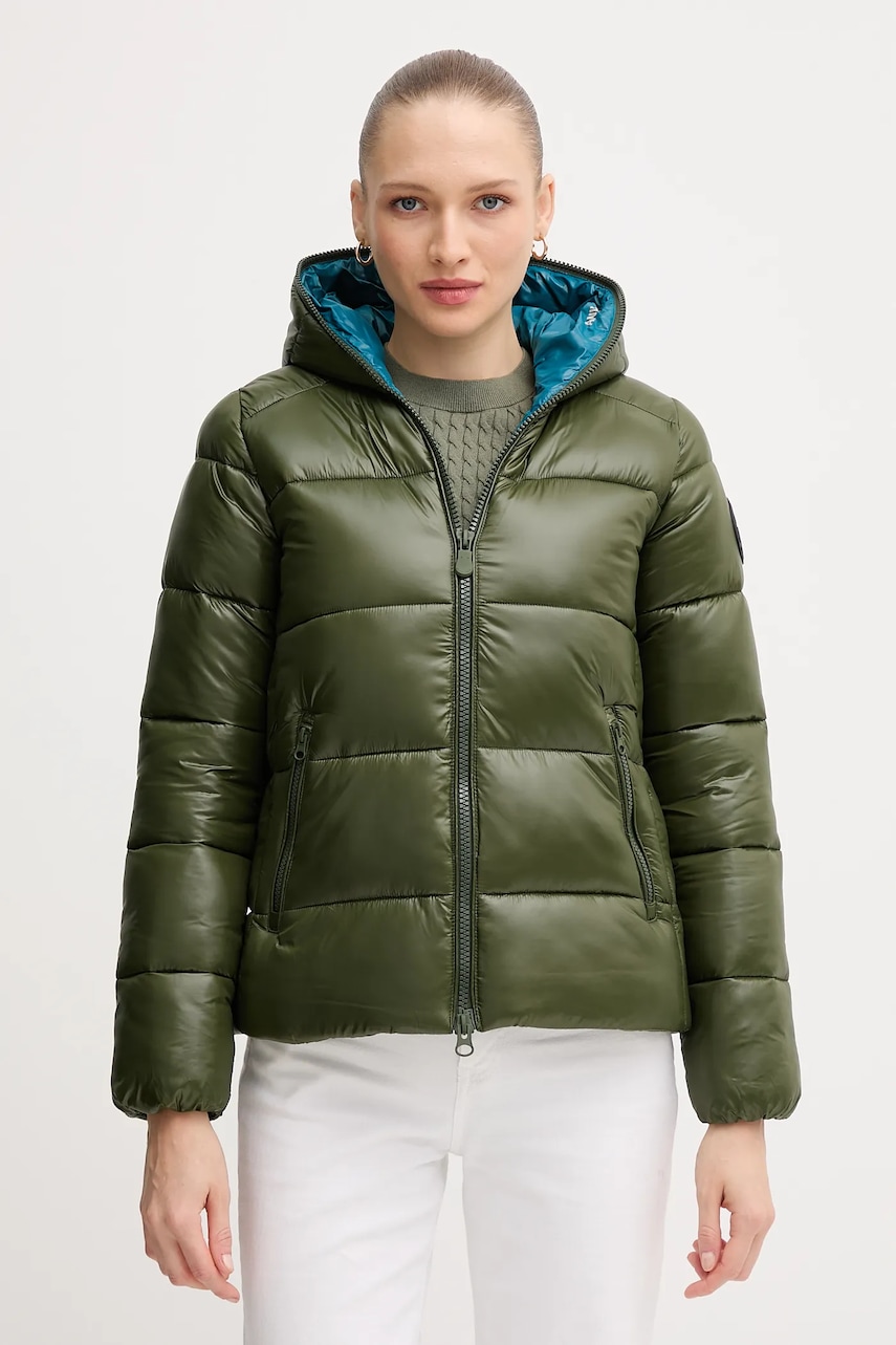 Save The Duck geacă LOIS culoarea verde, de iarnă, D38090W.LOVE21