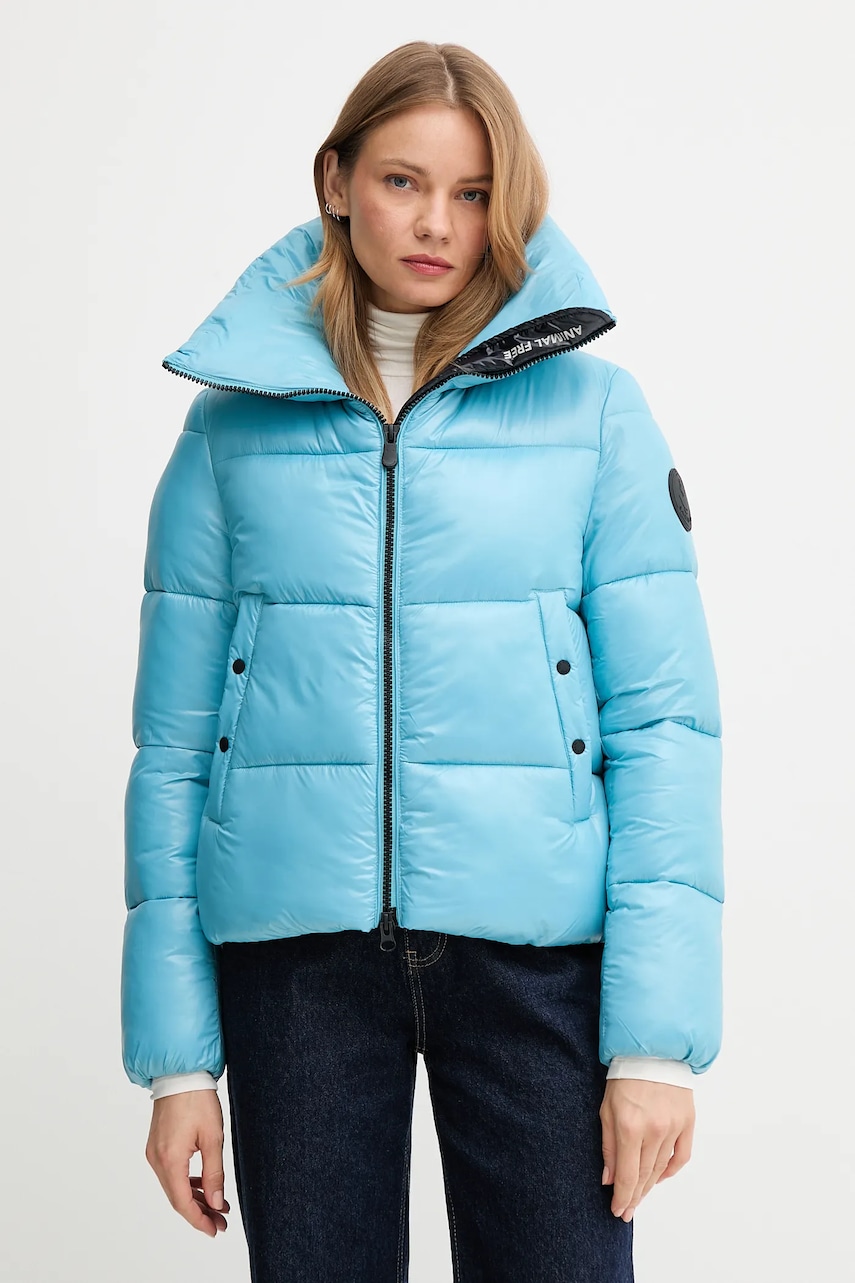 Bunda Save The Duck ISLA modrá barva, přechodná, D39370W.LOVE21